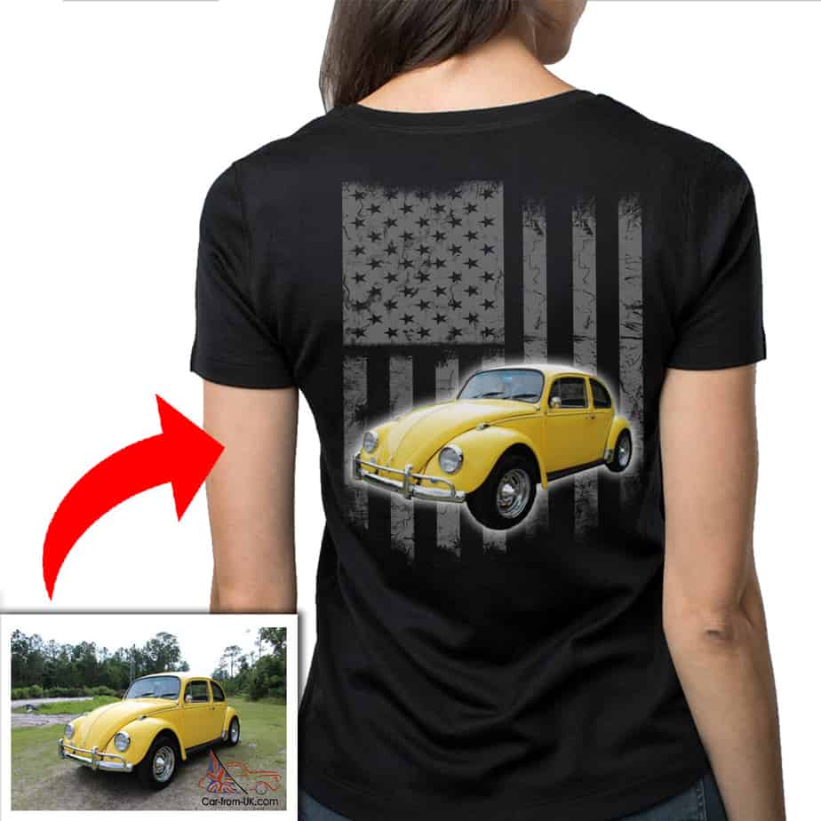 Car Custom T-shirt On The Back (BK05) - Kool-Kool