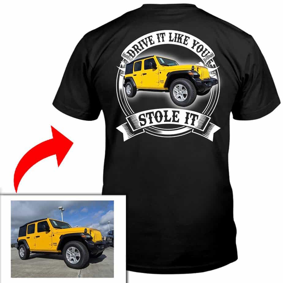 Jeep Custom T-shirt On The Back (BK47 