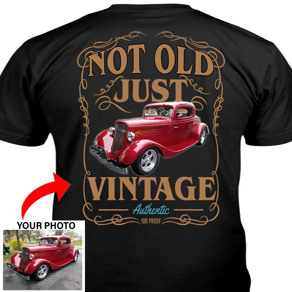 Classic Car Custom Photo T shirt On The Back CA40 Kool Kool