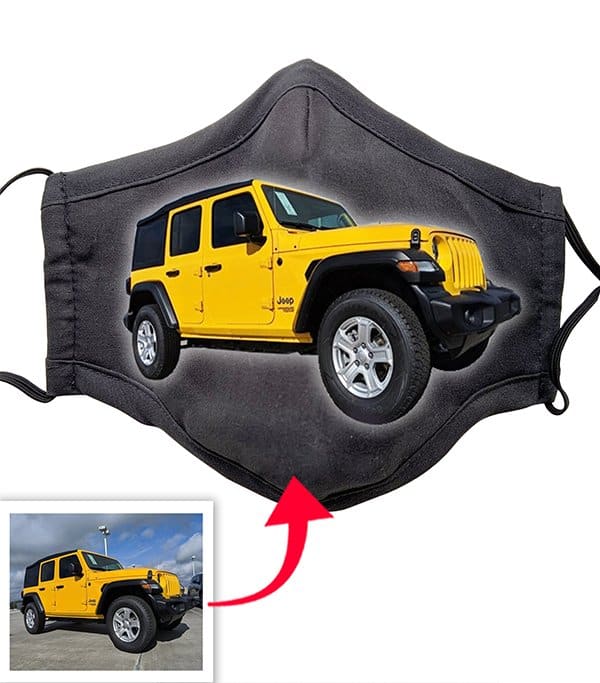 Jeep Personalized Photo Cloth Mask KoolKool