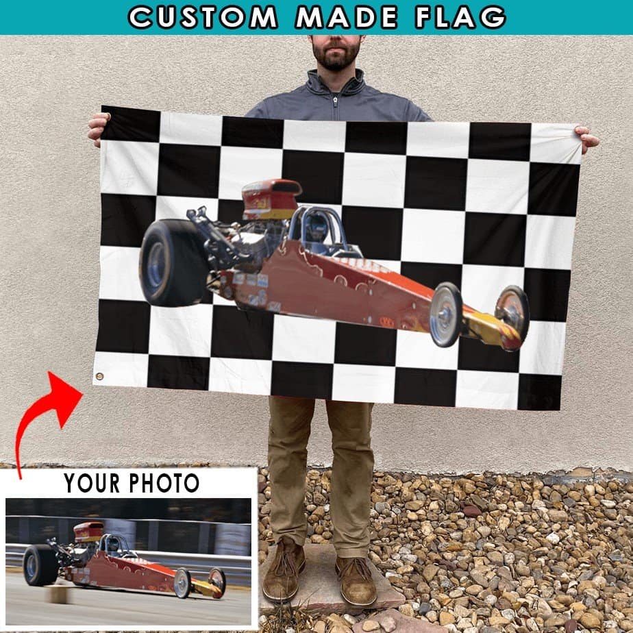 Personalized Photo Drag Bike Racing Flag – Kool-Kool
