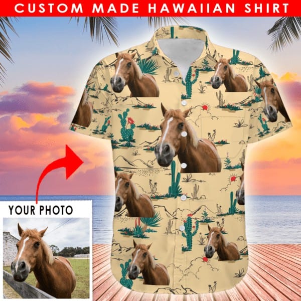 Personalized Photo Horse Hawaiian Shirt (HAW1B) – Kool-Kool