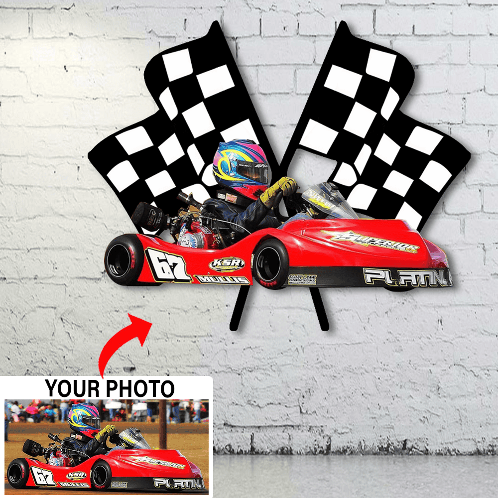 Personalized Photo Dirt Track Racing Cut Metal Sign (Racingmeta) – Kool ...