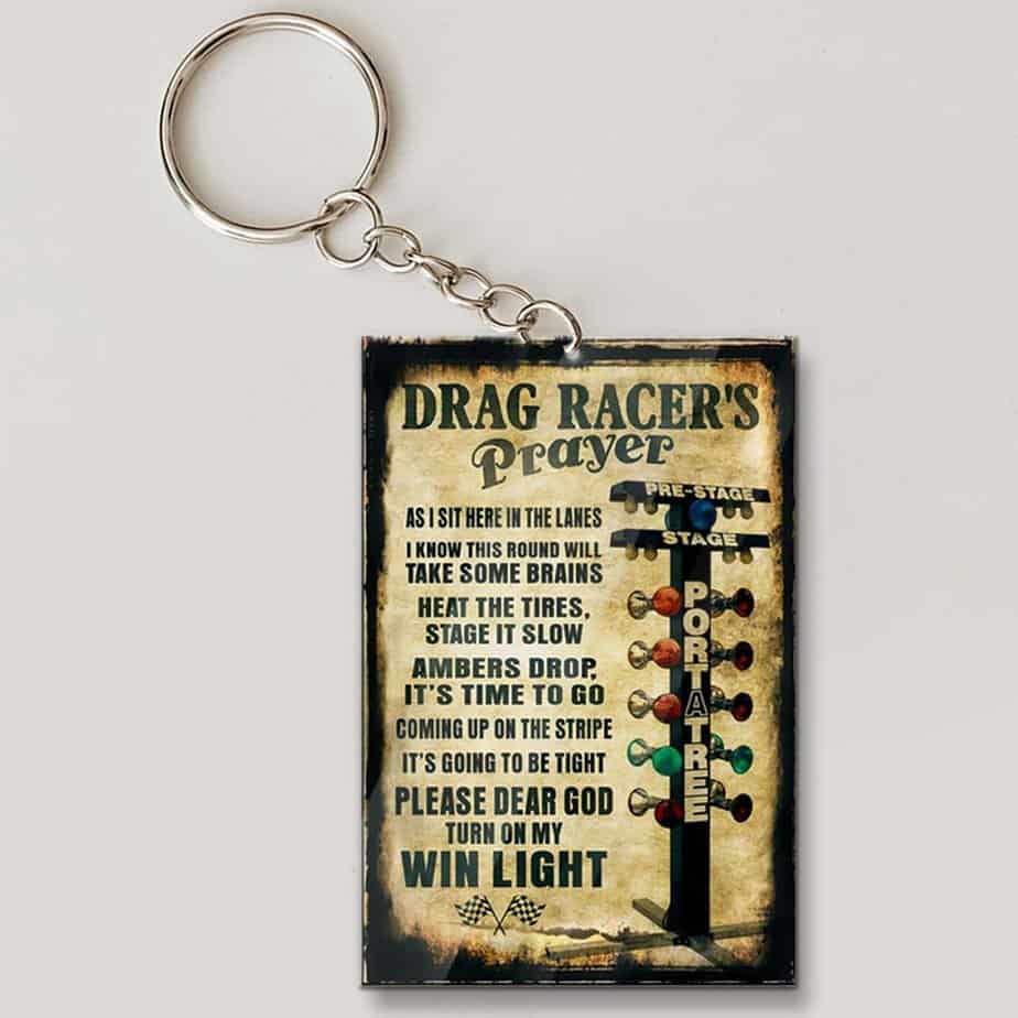 Drag Racers Prayer Keychain – Kool-Kool