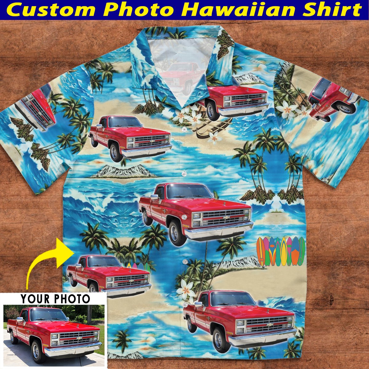 Personalized Photo Car Hawaiian Shirt (HAW2) – Kool-Kool