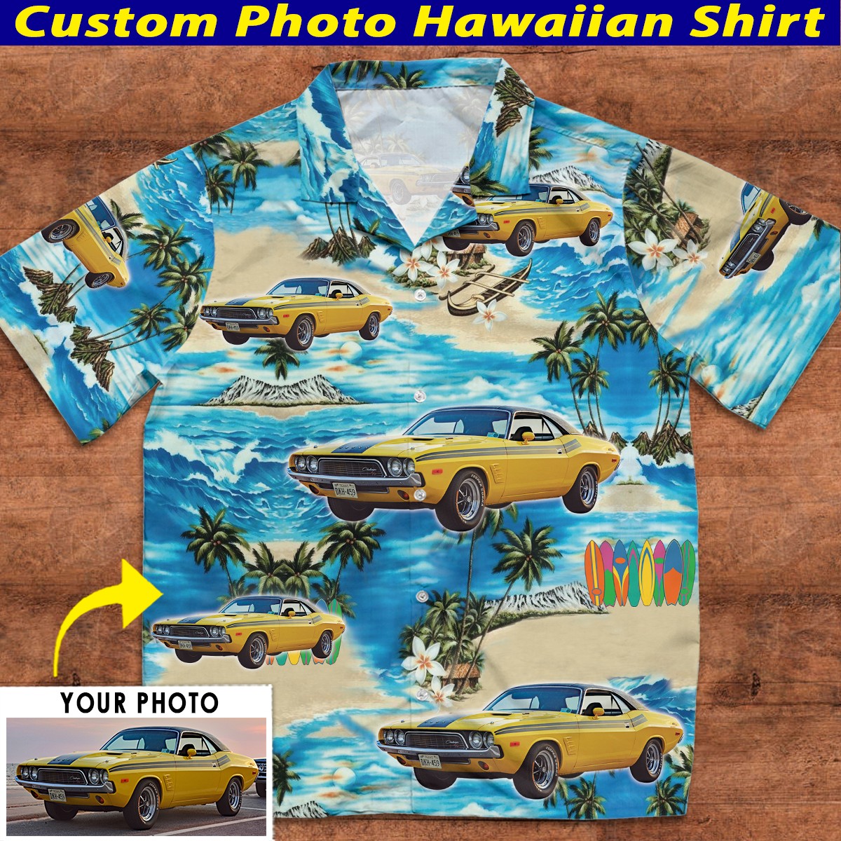 Personalized Photo Car Hawaiian Shirt (HAW2) – Kool-Kool