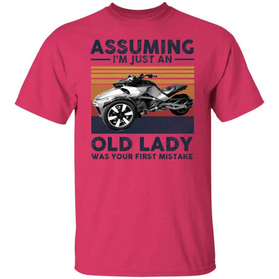Spyder Motorcycle T-Shirt – Assuming I'm an Old lady was