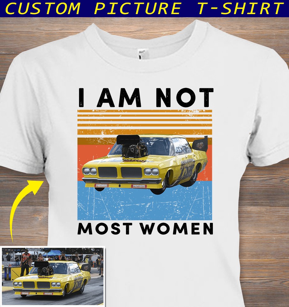 I'm Not Most Moms Drag Racing Ladies' Colorblock Performance Polo