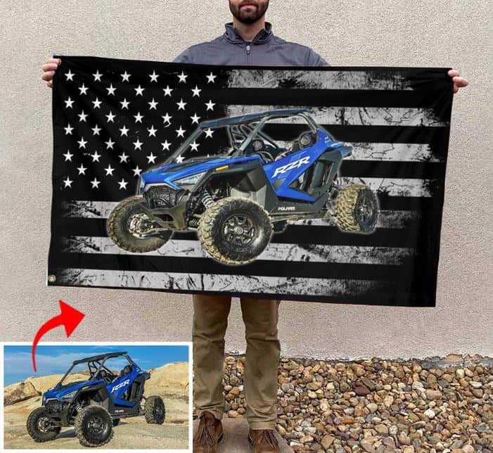 Personalized Photo Off-Road UTV RZR American Flag – Kool-Kool