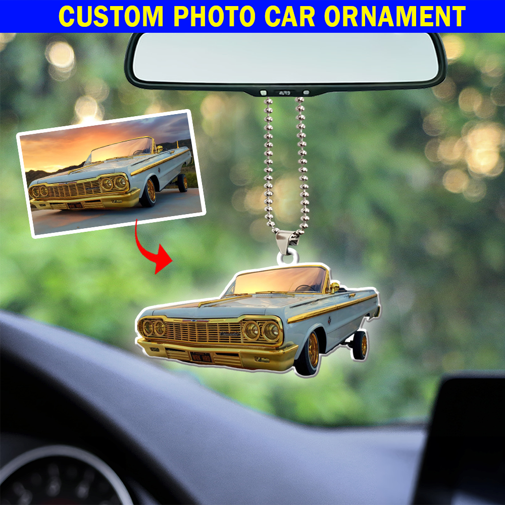 Personalized Photo Lowrider Hanging Ornament KoolKool