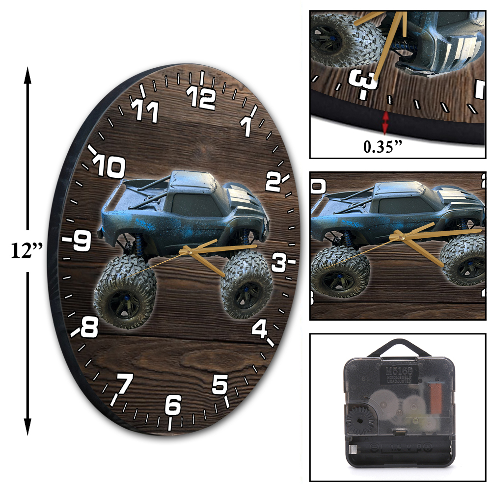 Radio-Controller Car, Truck, Planes Personalized Photo Wall Clock, 12 ...