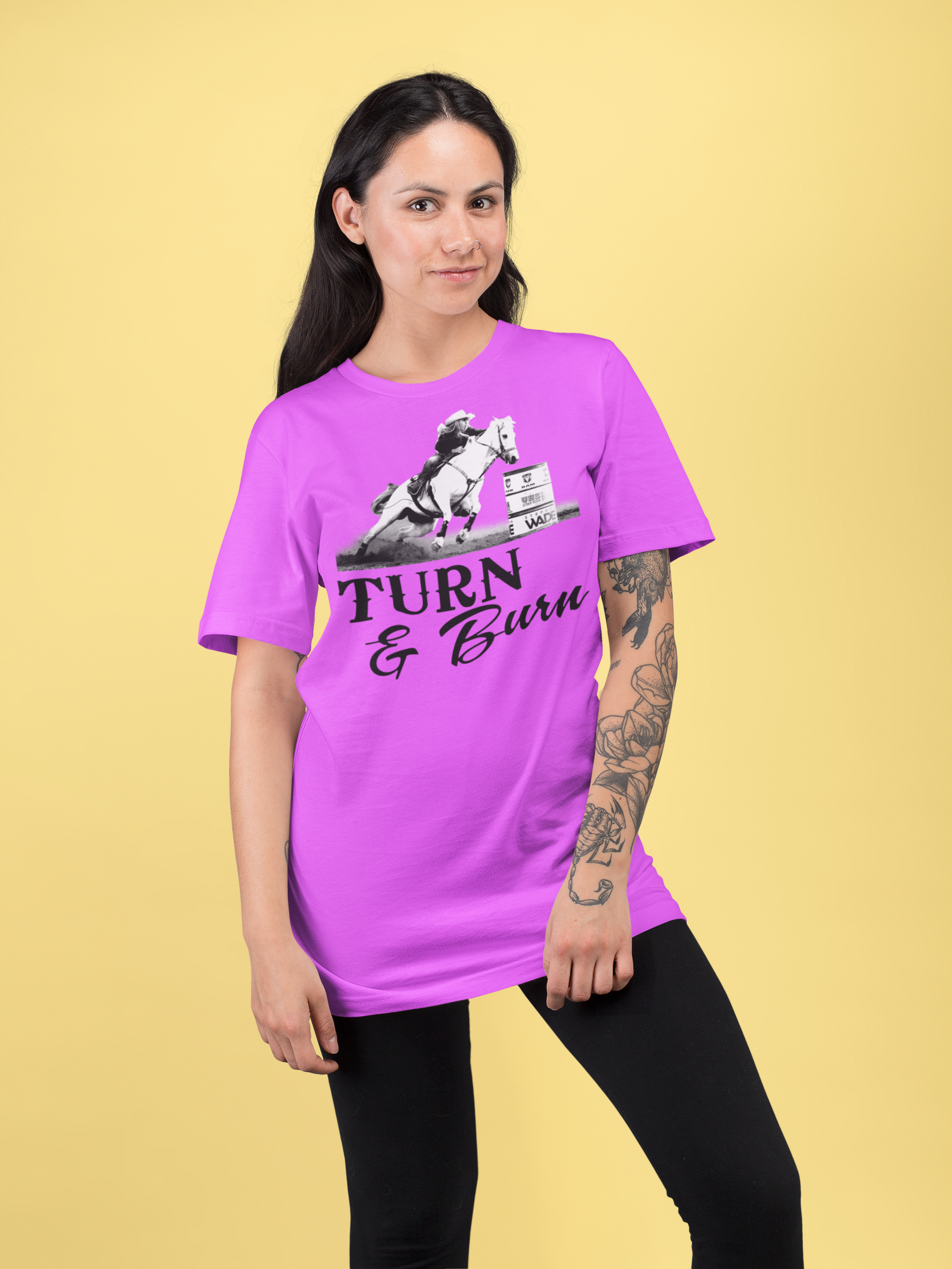 Barrel Racing Custom Photo Women’s T-shirt, Horse Personalized t-shirt ...