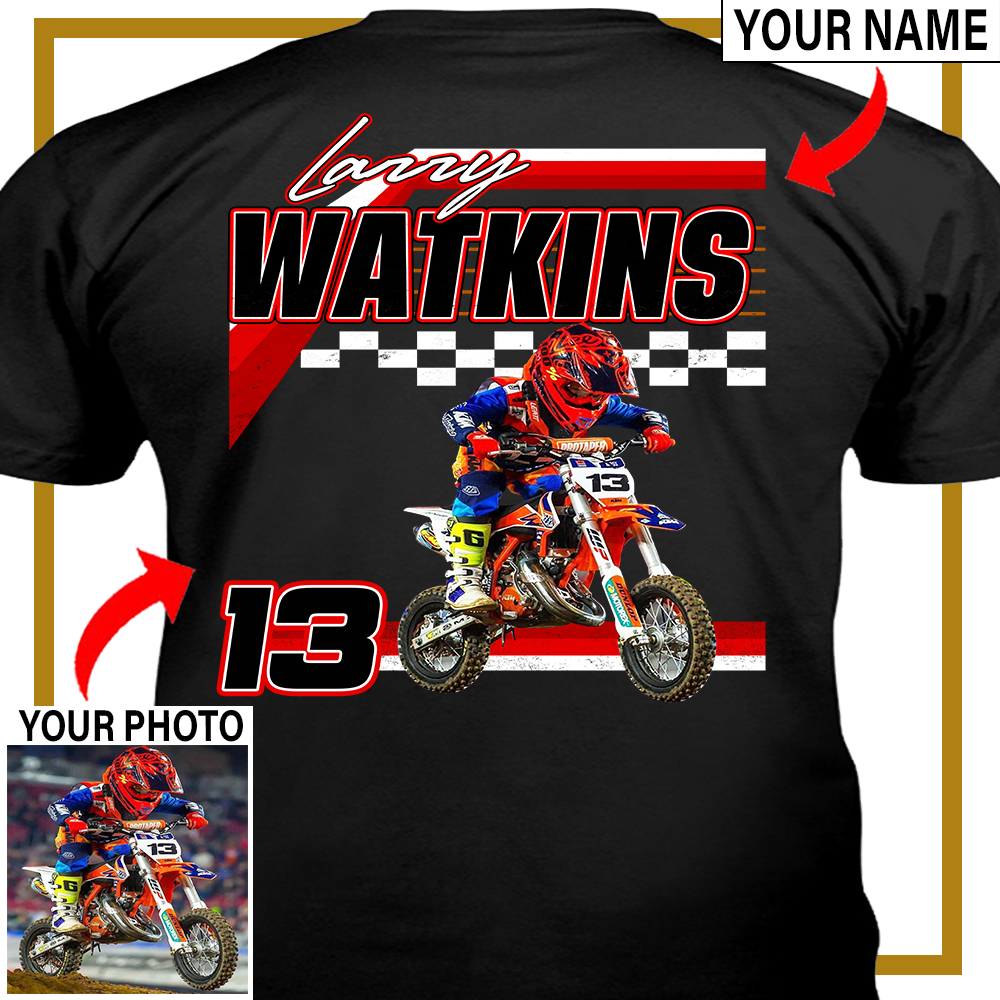 Motocross, Quads Racing Lovers Custom Photo Tshirt (BK395) KoolKool
