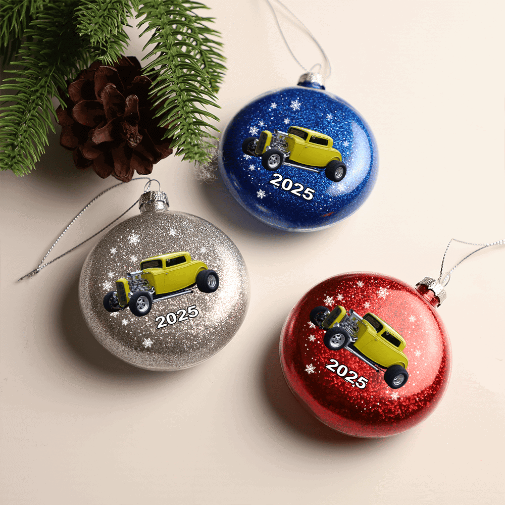 Road Charm - Personalized Photo Mica Ornament - Customized Your Photo