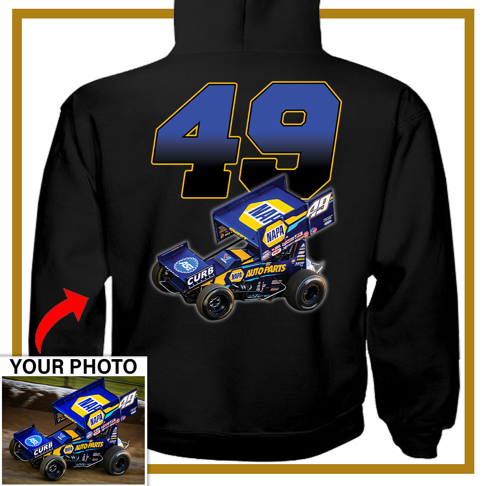 Dirt track Racing Lover Custom Photo Hooded Sweatshirt Print (BK311 ...