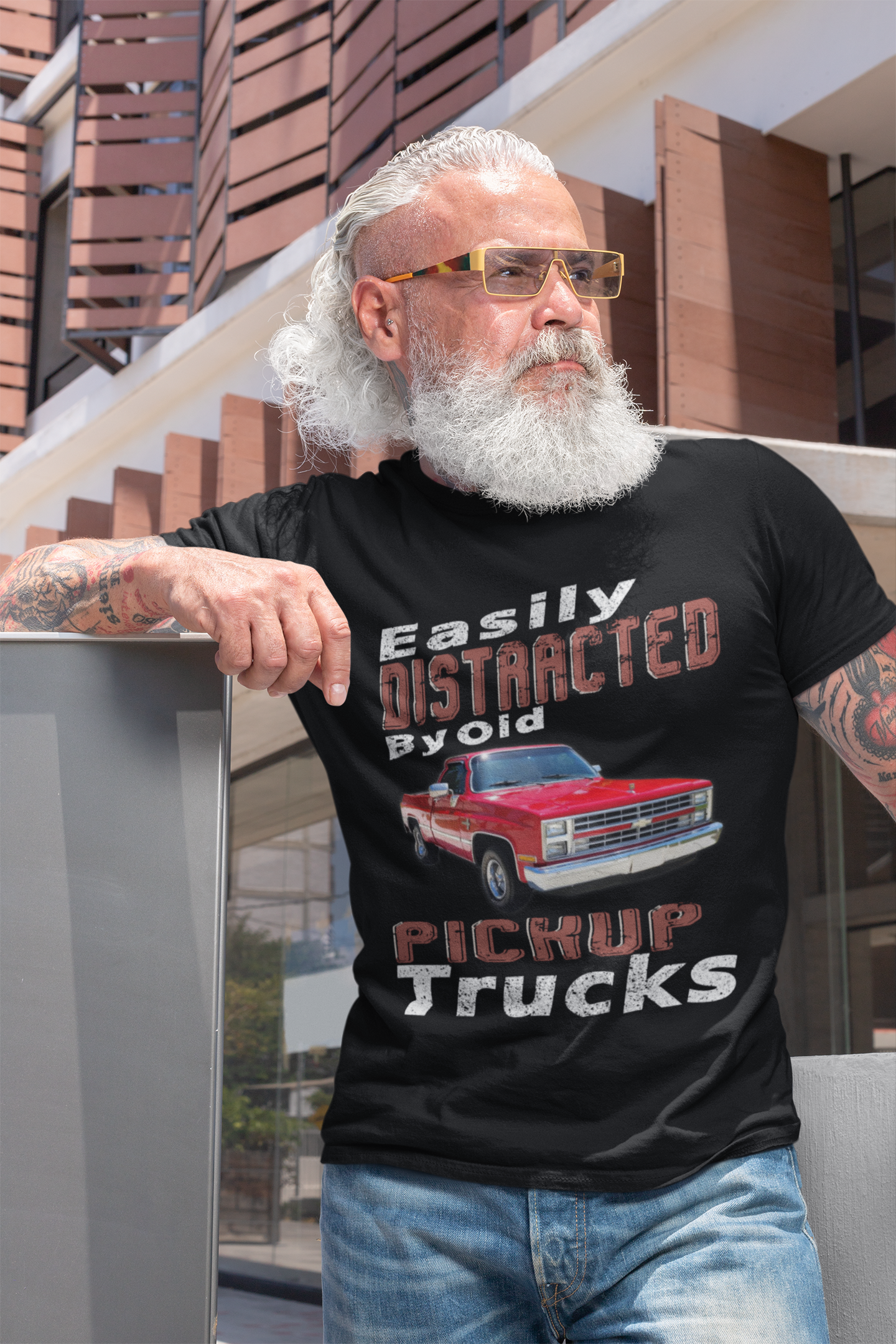 Classic Truck Lover Custom Photo T-shirt (BK418) – Kool-Kool