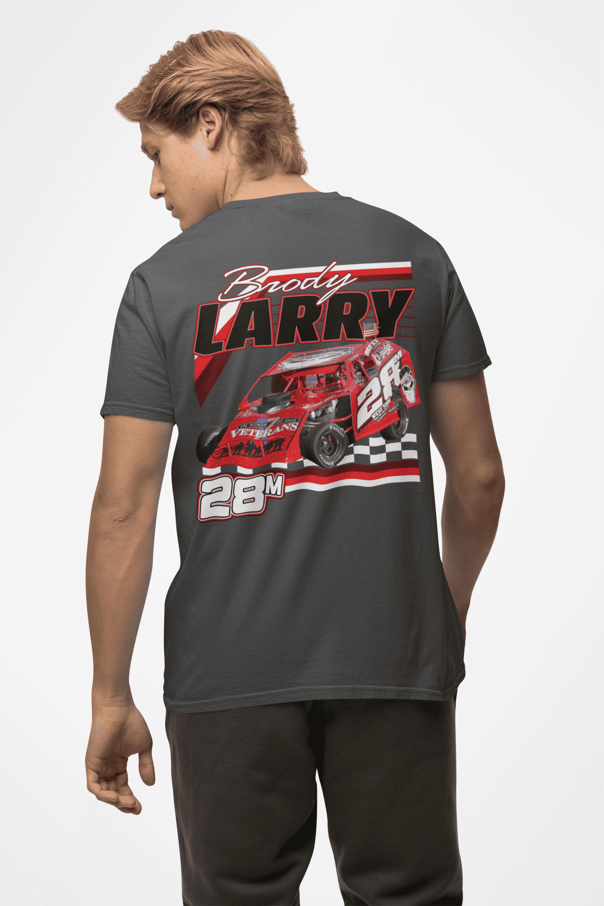 Dirt Late Models Custom Photo, number & name T-shirt, Personalized