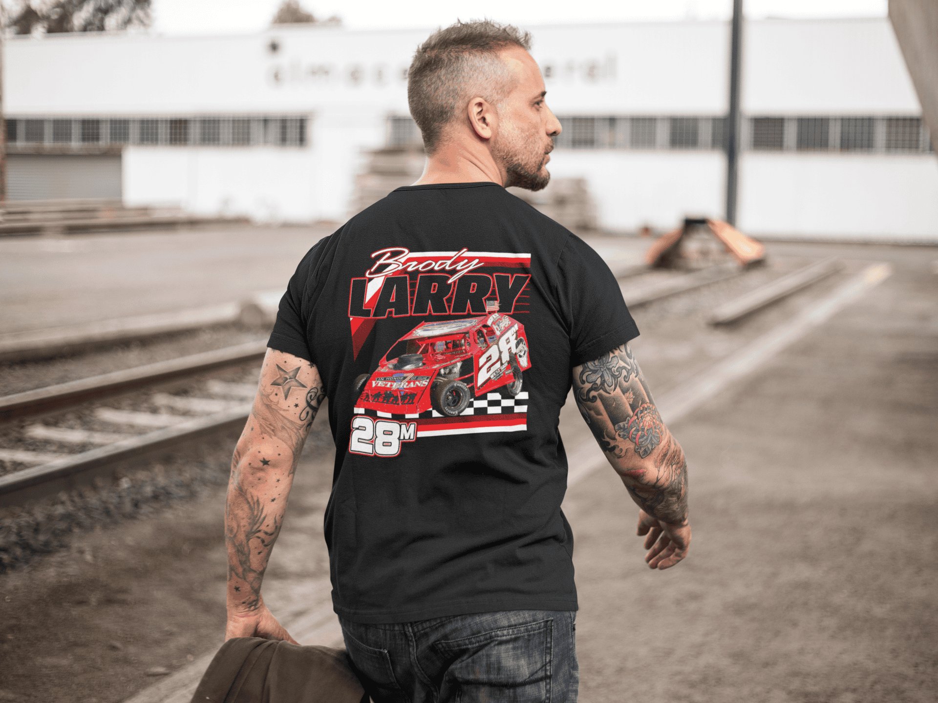Dirt Late Models Custom Photo, number & name T-shirt, Personalized