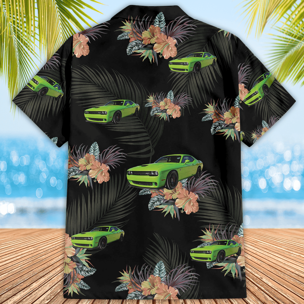 Car enthusiast Dodge Challenger Personalized Hawaiian Shirt, Dodge