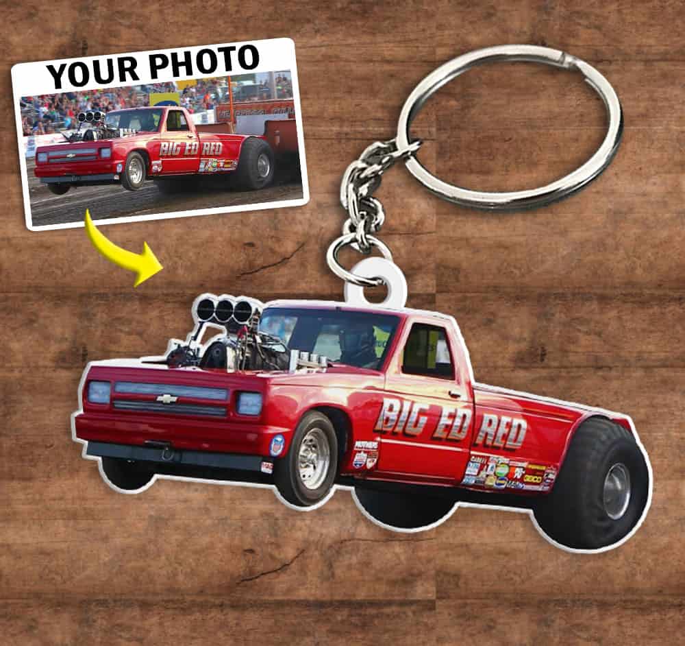 Truck Pulling Personalized Keychain, Truck Pulling custom photo ...