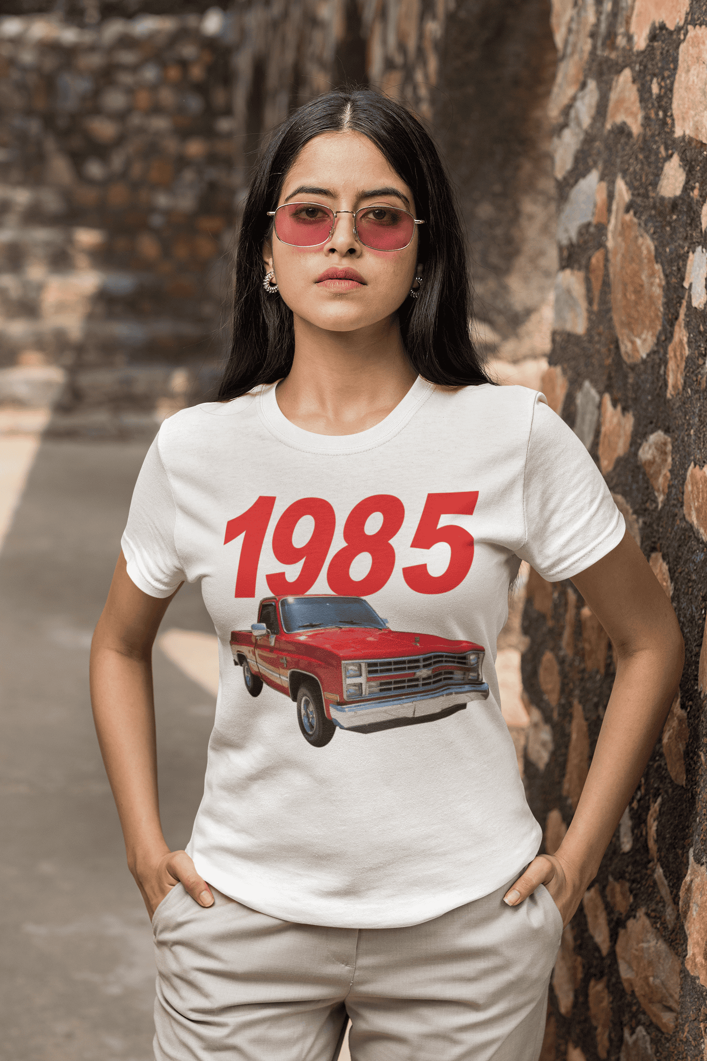 Personalized Chevy Truck T-shirt, Classic Truck Custom Photo T