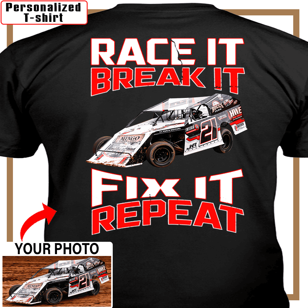 Personalized Dirt Track Racing T-shirt, Dirt Track Racing