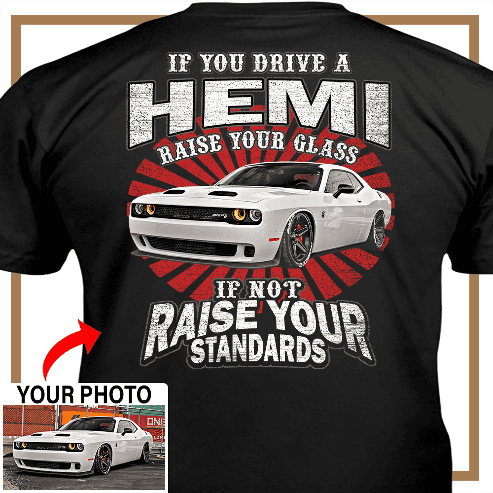 Personalized Dodge Challenger T-shirt, Dodge Charger Custom photo
